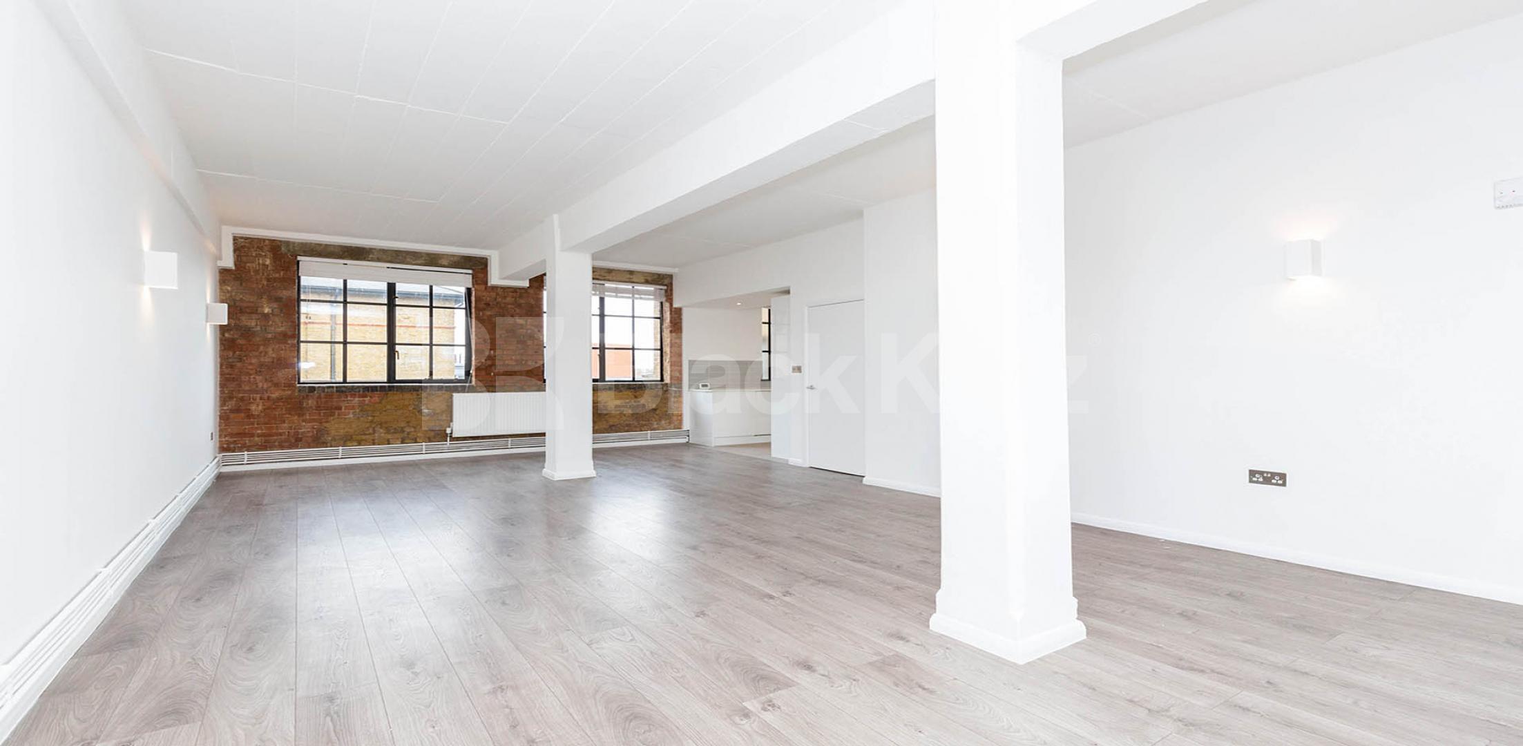			STUNNING 2 BEDROOM WAREHOUSE APARTMENT, 2 Bedroom, 1 bath, 1 reception Flat			 SPRINGFIELD HOUSE LOFTS-TYSSEN STREET, DALSTON-HAGGERSTON-SHOREDITCH